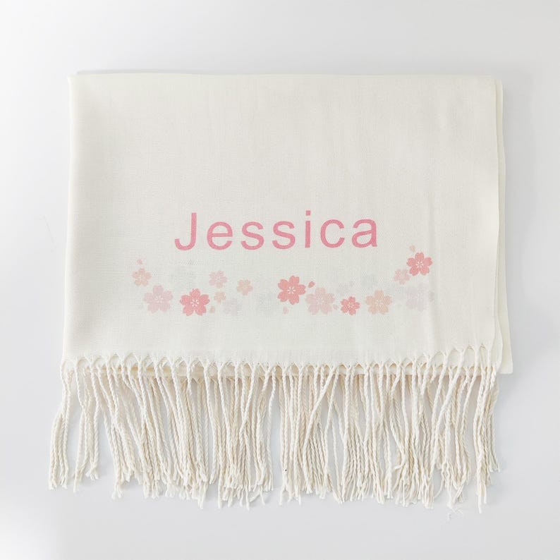 Personalised Women Winter Scarf Anniversary Gifts for Him or Her