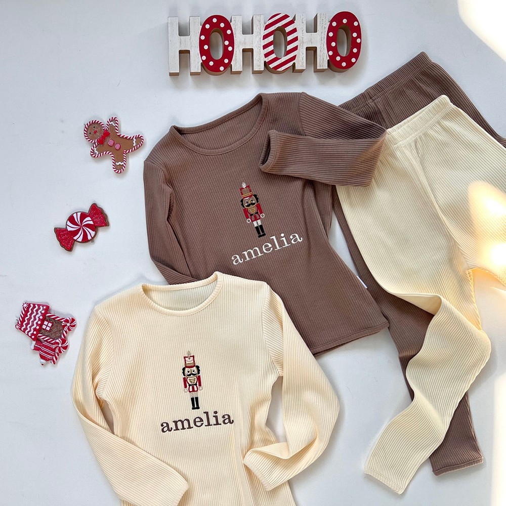 Personalised Embroidered Baby Pajamas - Newborn Essentials Christmas Gifts for Kids