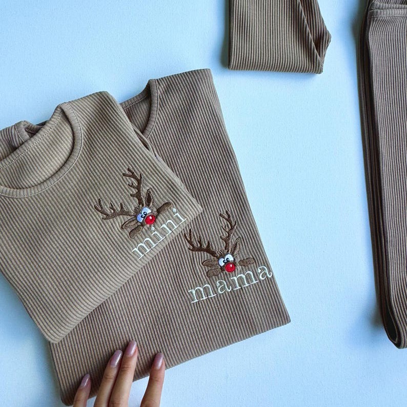 Personalised Embroidered Baby Pajamas - Newborn Essentials Christmas Gifts for Kids