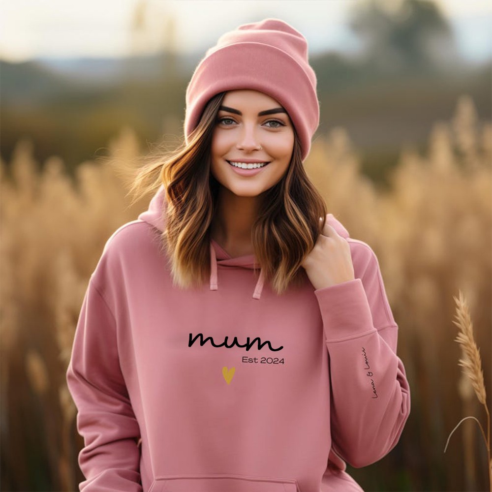 Personalised Mama Sweatshirt with Date and Children Name Mother's Day Gifts