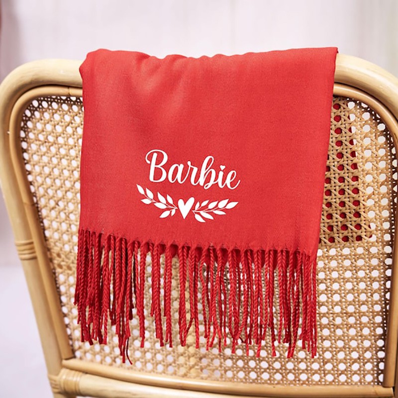Personalised Women Winter Scarf Anniversary Gifts for Him or Her