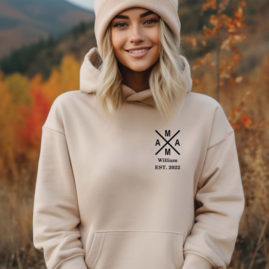 Personalised MAMA Est Year Hoodie