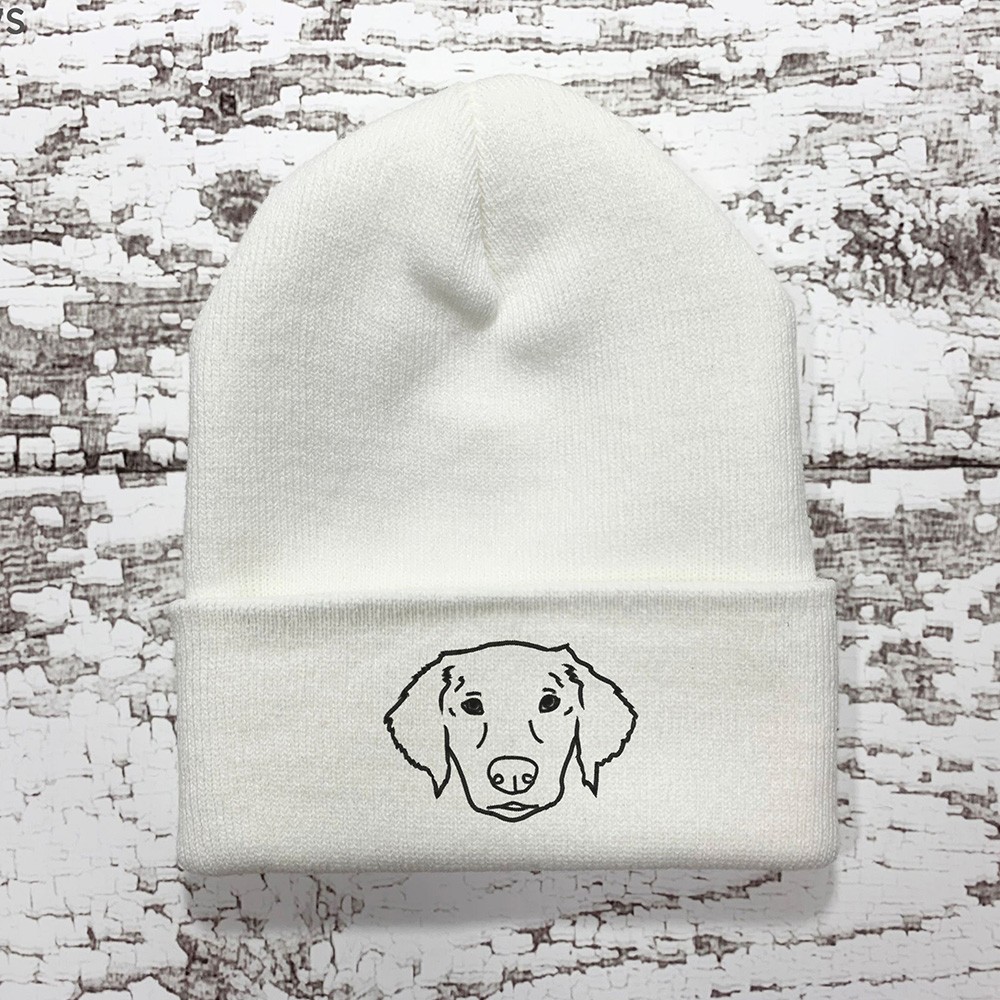 Custom Pet Beanie Using Pet Photo Personalised Dog Winter Hat