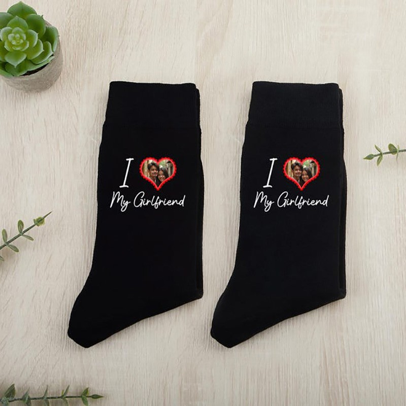 Personalised Valentines Socks Anniversary Gift Socks For Him Couple Socks