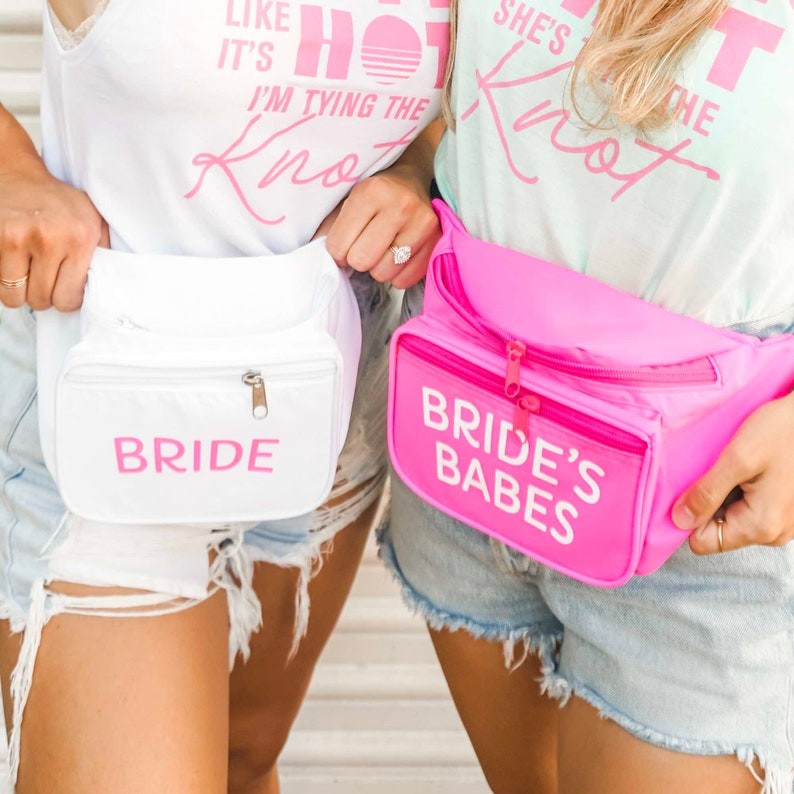 Personalised Bride's Babes Bachelorette Belt Bag Party Team Bride Favors