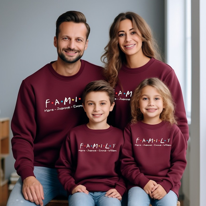 Custom Christmas Matching Family Sweatshirts to Create a Truly Special Xmas Gift
