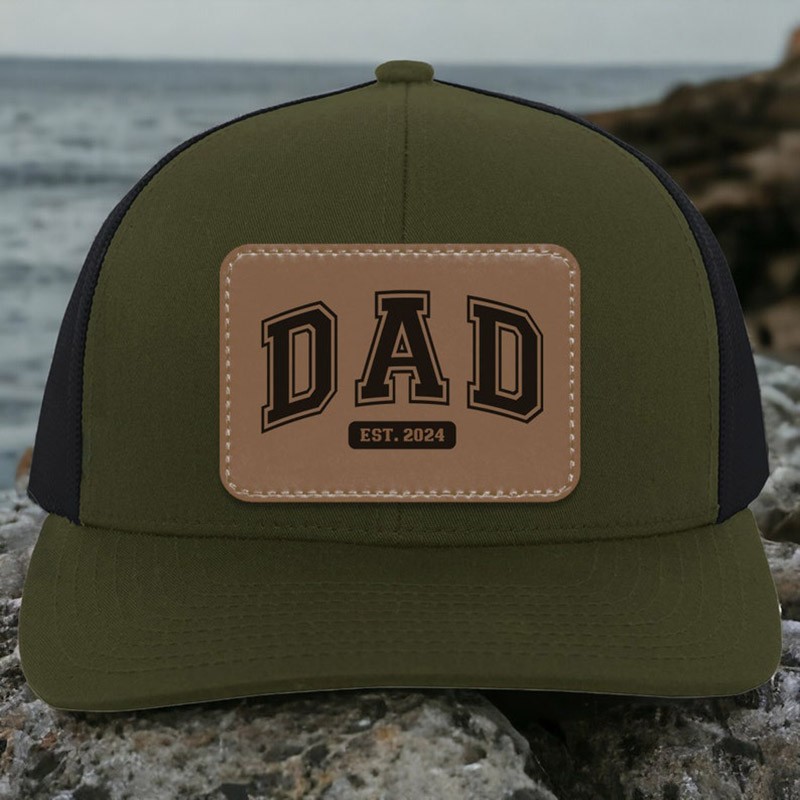 Personalised Dad Est Trucker Hat Fathers Day Gift Dad Est Mesh Hat