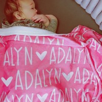 Personalised Name Blanket for Baby Great Gift for Birthday Christmas