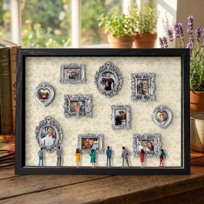 Mini Museum Silhouette Box with Photo,Keep Mum's Memory.
