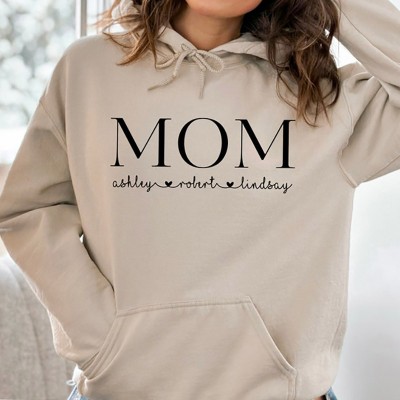 Custom Mama Sweatshirt and Hoodie With Kids Names