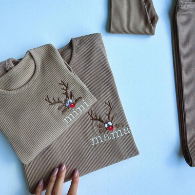 Personalised Embroidered Baby Pajamas - Newborn Essentials Christmas Gifts for Kids