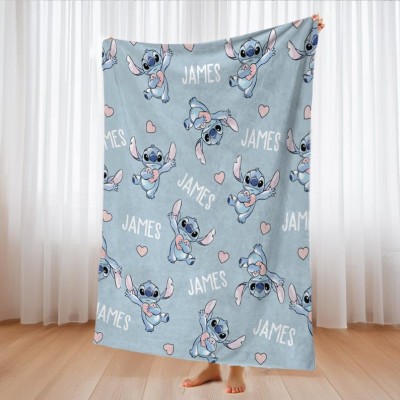 Personalised Stitch Soft and Cozy Baby Blanket Housewarming Gift