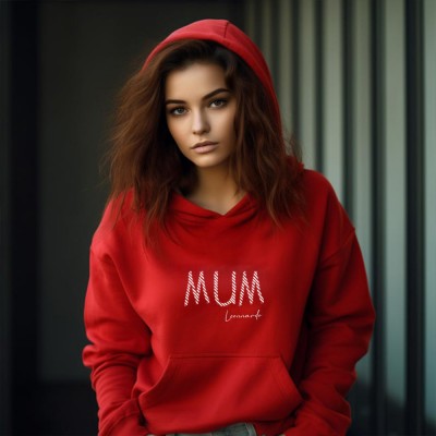 Personalised Mum Sweatshirt Hoodie Pregnancy Announcement Gift