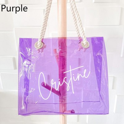 Personalised Transparent Tote Bag Bridesmaid Proposal Gift