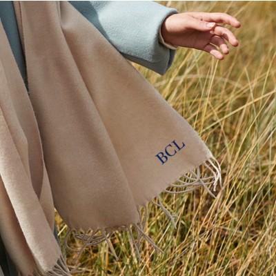 Personalised Embroidered Initial scarf embroidery Perfect Gift for Her