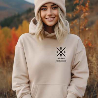 Personalised MAMA Est Year Hoodie
