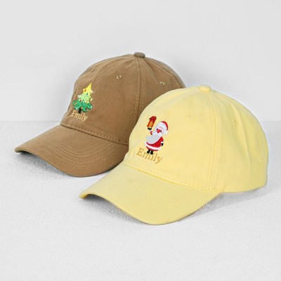 Custom Embroidery Christmas Baseball Caps Personalised Christmas Holiday Hats
