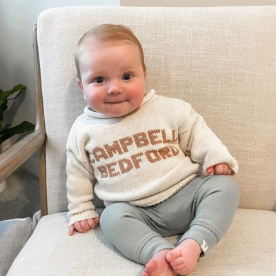 Personalised Classic Ribbed Pullover with Name or Monogram