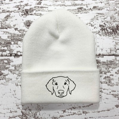 Custom Pet Beanie Using Pet Photo Personalised Dog Winter Hat