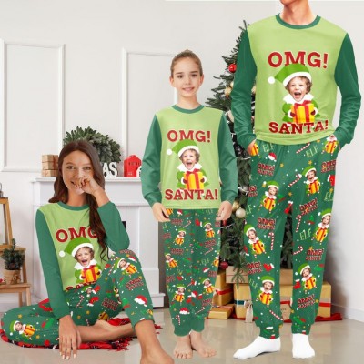 Personalised Christmas Family Pajamas with Face Custom Face Pajamas