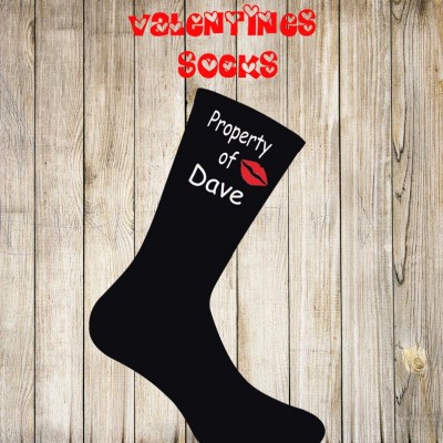 Personalised Valentines Socks Anniversary Gift Stocking Filler Birthday Gift