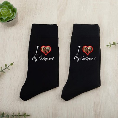 Personalised Valentines Socks Anniversary Gift Socks For Him Couple Socks