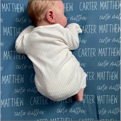 Personalised Name Blanket for Baby Great Gift for Birthday