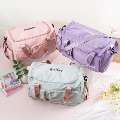 Personalised Travel Bags with Name Embroidered Duffel Bag Weekender Bags