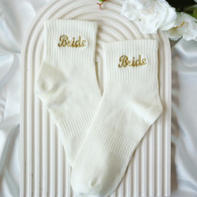 Personalised Embroidery Couple Socks Valentines Day Couple Lover Gifts