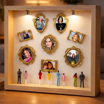 Mini Museum Silhouette Box with Photo,Keep Mum's Memory.