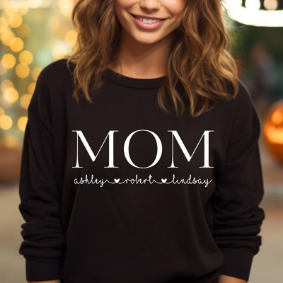 Custom Mama Sweatshirt and Hoodie With Kids Names
