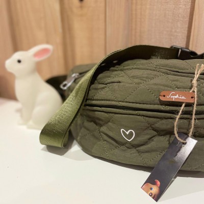 Personalised Padded and Zipped Shoulder Strap Fanny Pack