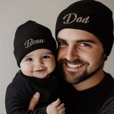 Personalised Embroidered Family Matching Beanie
