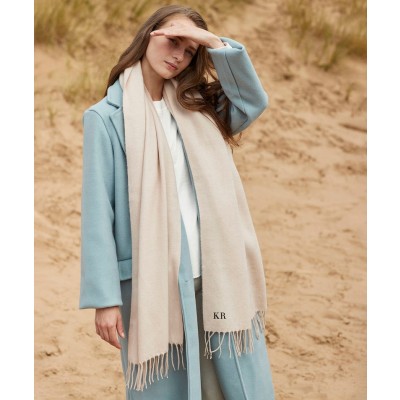 Personalised Embroidered Initial scarf embroidery Perfect Gift for Her