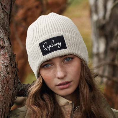 Custom Patch Beanie Classic Cuff Beanie with Cotton Twill Patch
