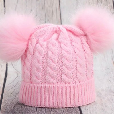 Personalised Embroidered Baby or Toddler Cable Knit Pom Hat