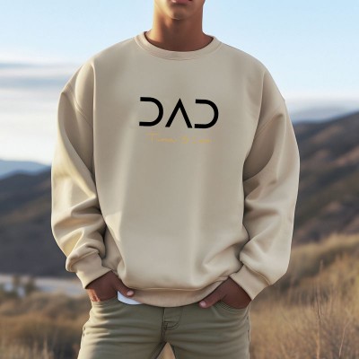 Personalised DAD Sweatshirt Hoodie with Kid's Names XMAS Gift Cool Dad Gift