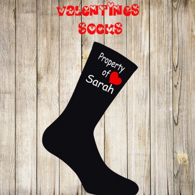 Personalised Valentines Socks Anniversary Gift Stocking Filler Birthday Gift