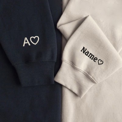  Custom Mcqueen and Sally embroidered matching crewnecks