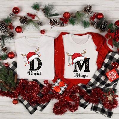 Personalised Matching Family Christmas Shirts Xmas Party Outfits
