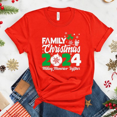 Personalised Matching Family Christmas Shirts Xmas Party Outfits