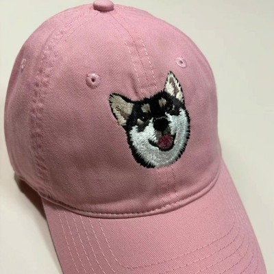 Custom Embroidered Pet Hat with Pet Photo